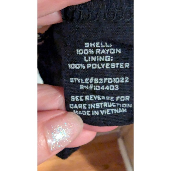 Blu Pepper Floral Print Long Sleeve Mini Dress Black Orange White‎ Boho Chic L - Picture 5 of 7